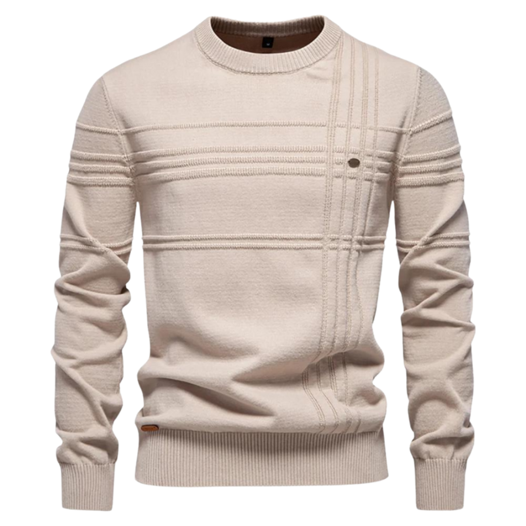 Richard - Stylish Men's Sweater with Checked Design