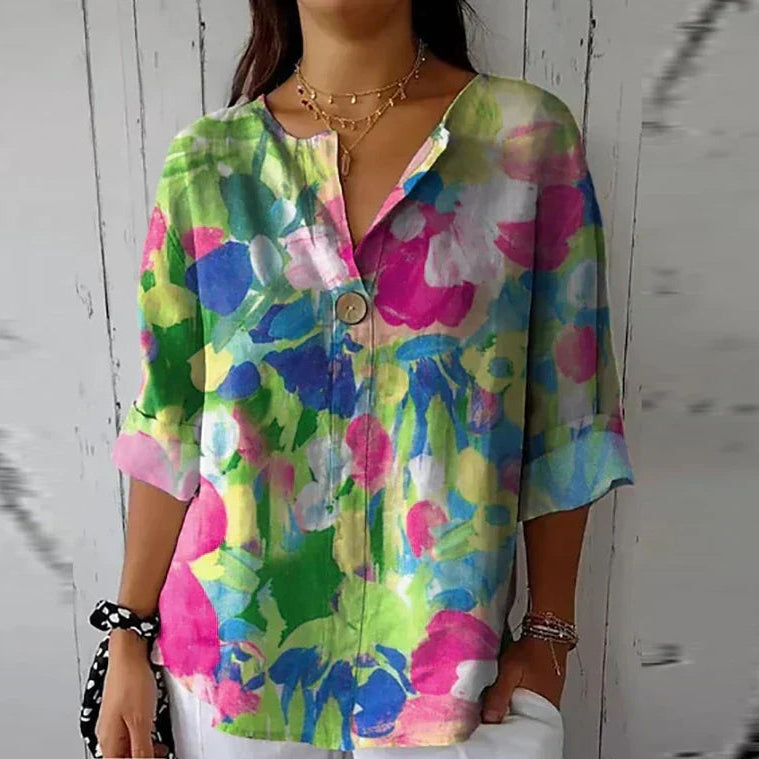 Zafira - Lightweight Floral Blouse