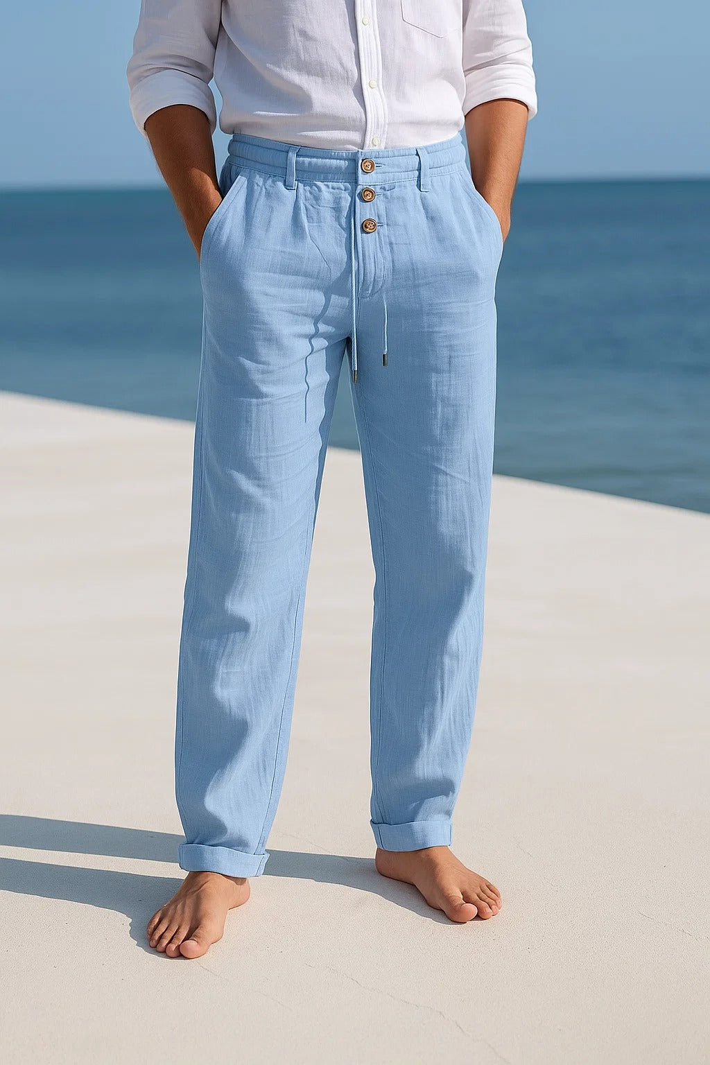 Ellis - Lightweight Linen Trousers