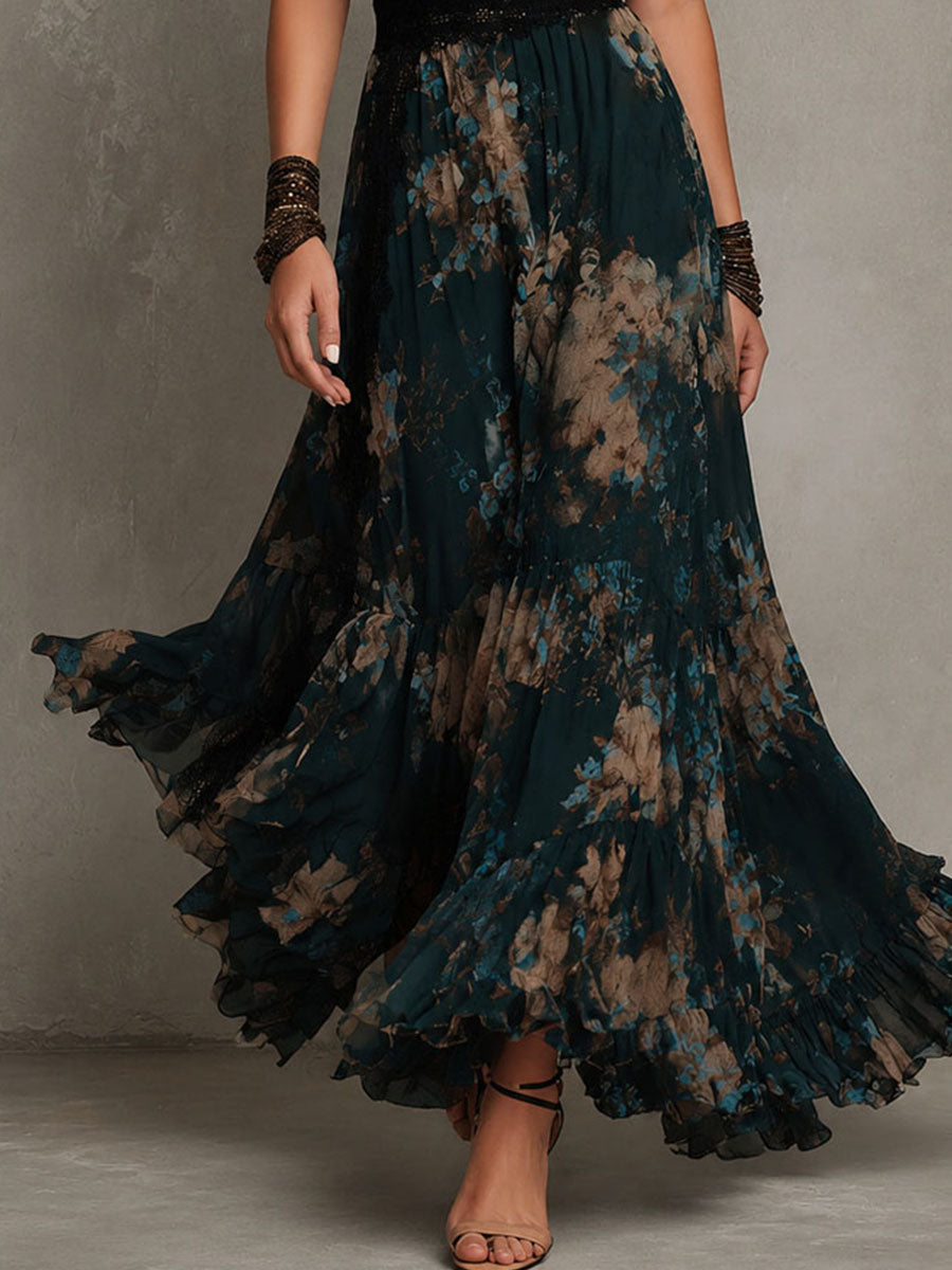 Petra – Floral Tiered Maxi Dress