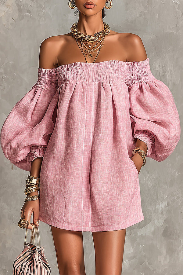 Rhianna – Lantern Sleeve Dress