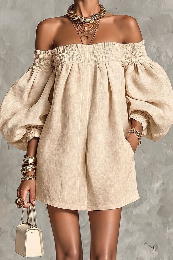Rhianna – Lantern Sleeve Dress