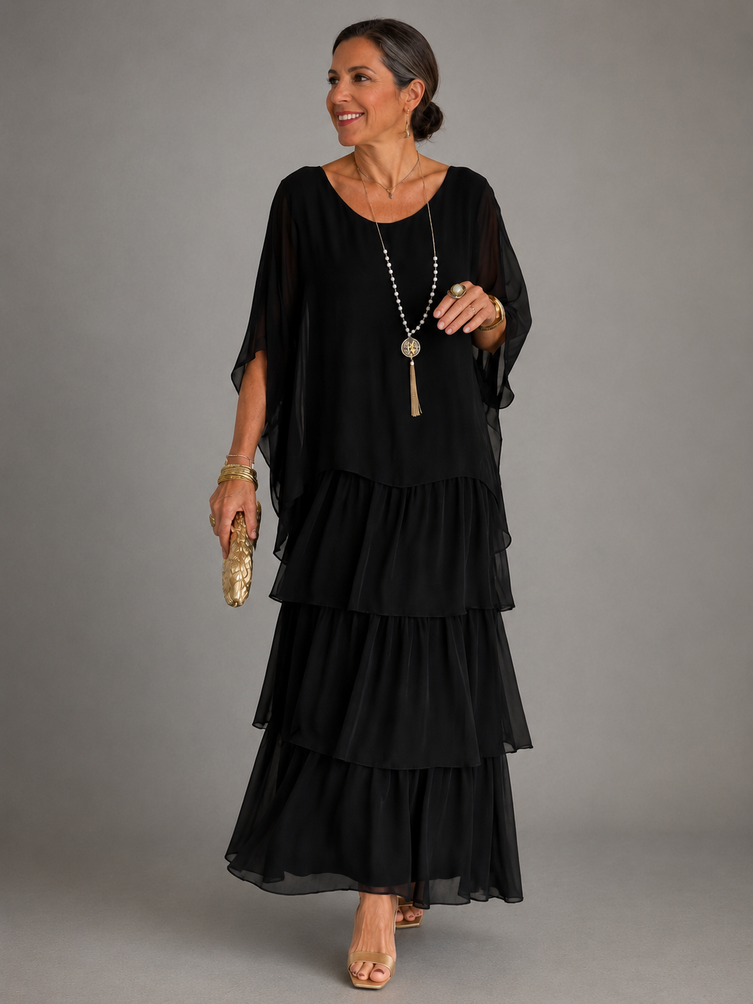 Frances - Elegant Flowing Maxi Dress