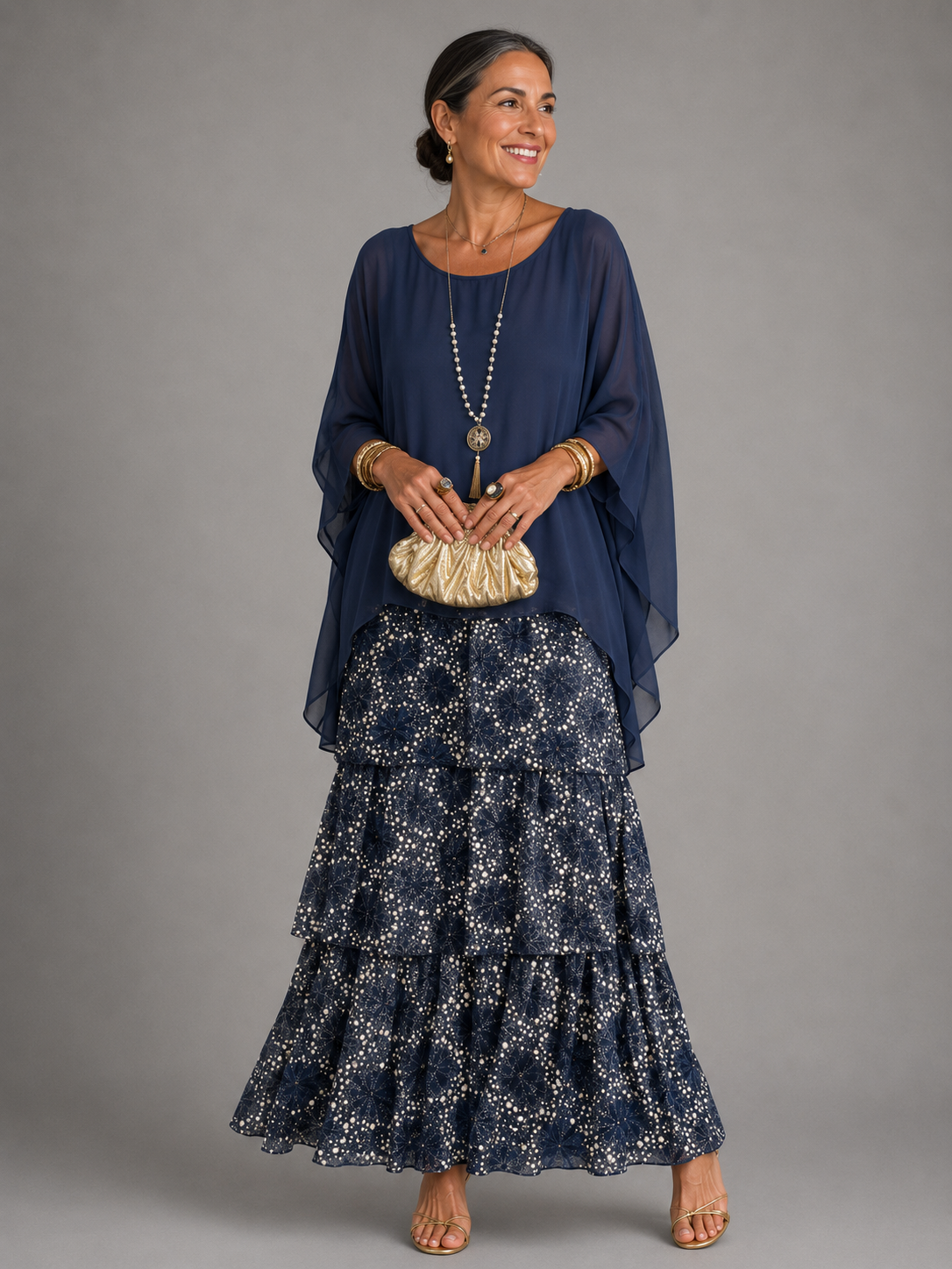Frances - Elegant Flowing Maxi Dress