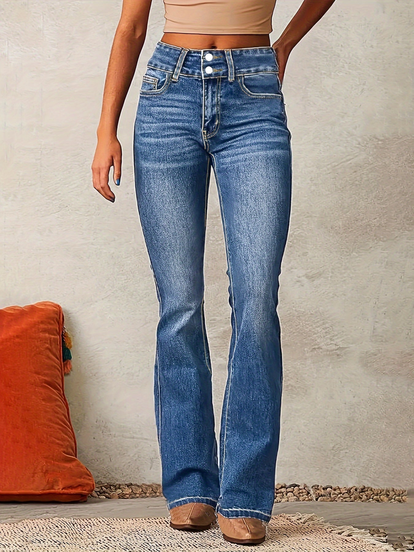 Tierra – Trendy high-waisted flared jeans