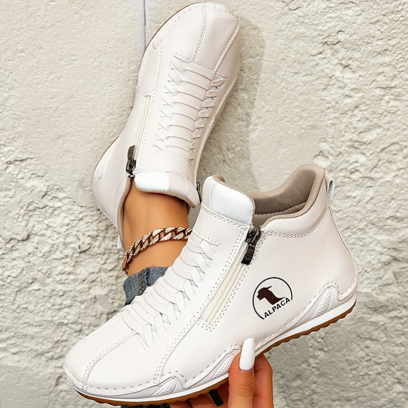 Juniper – All-Weather Comfort Shoes with Zip Closure