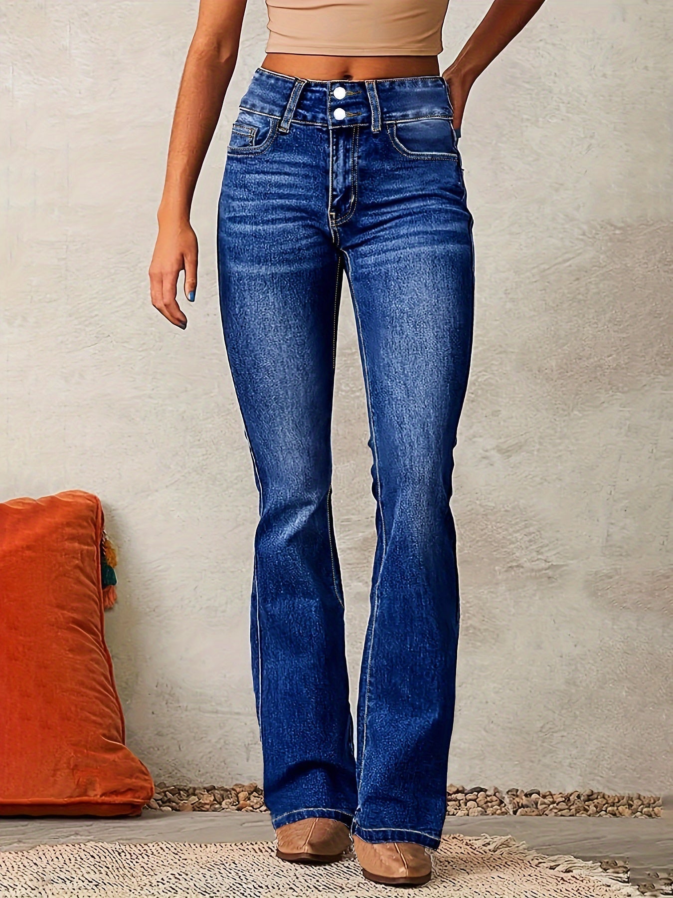 Tierra – Trendy high-waisted flared jeans