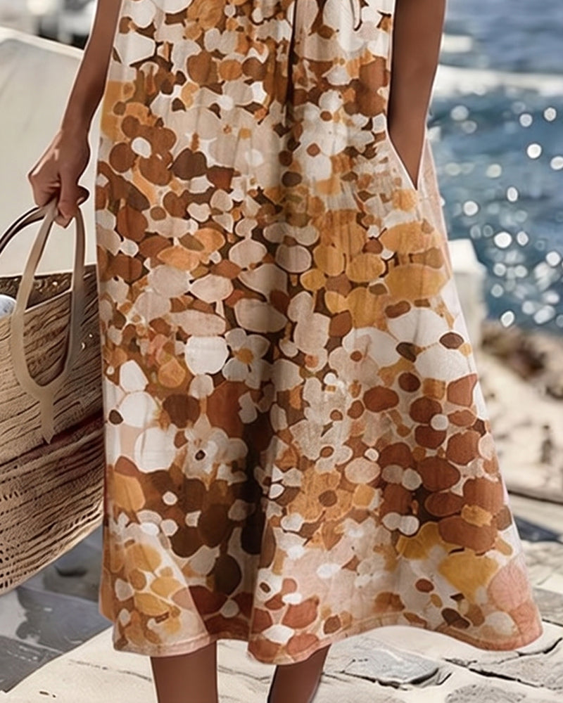 Vivia – Printed Loose-Fit Dress