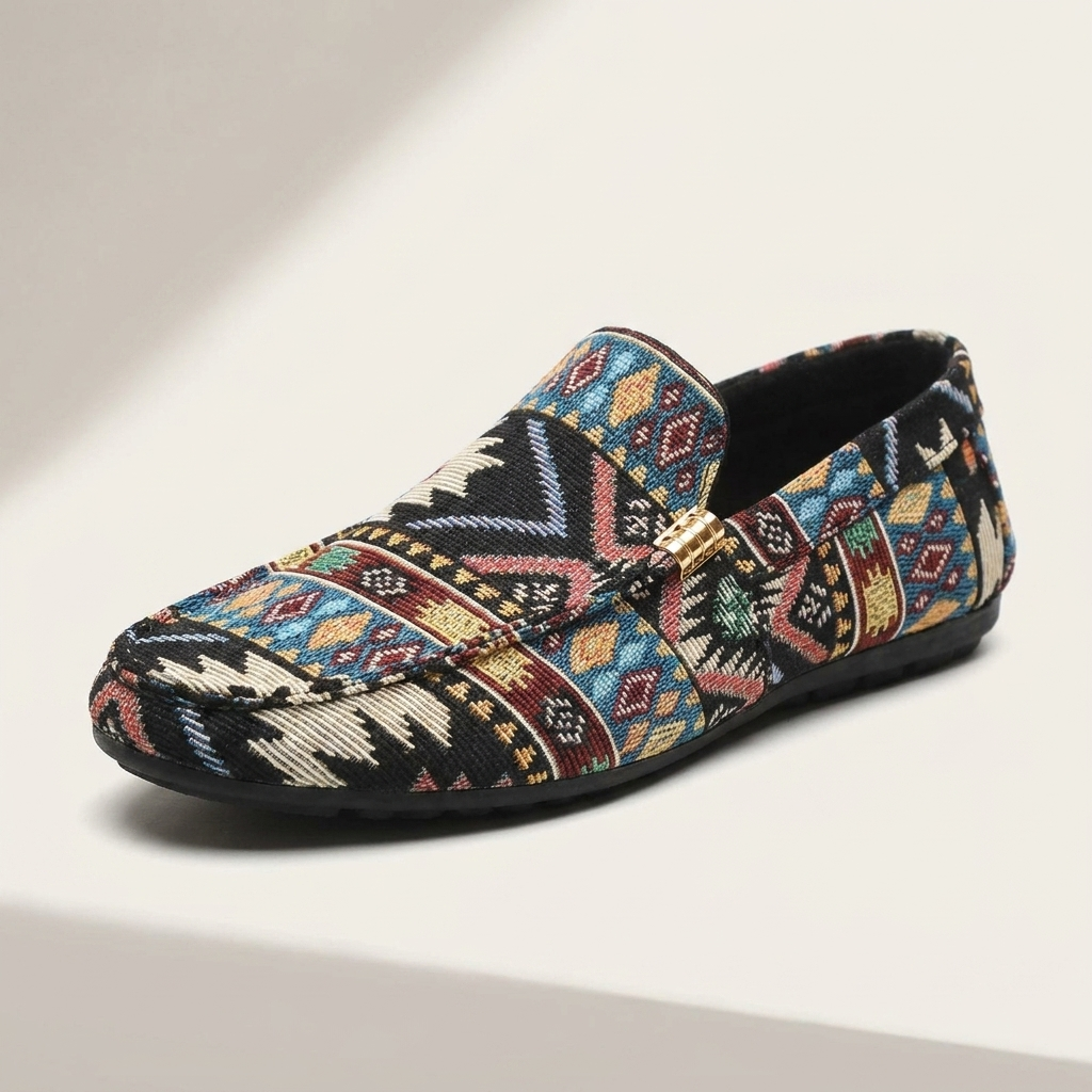 Tariq - Comfortable Ethnic-Inspired Loafers