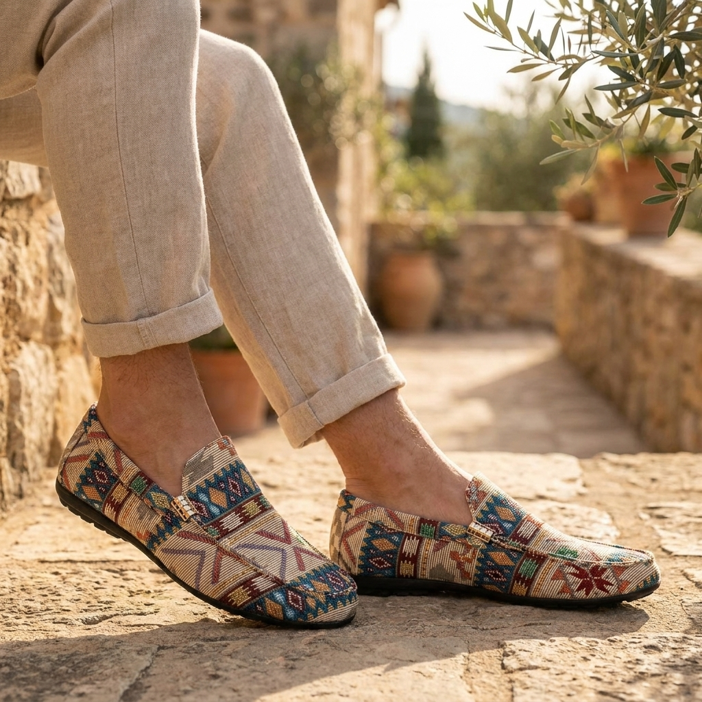 Tariq - Comfortable Ethnic-Inspired Loafers