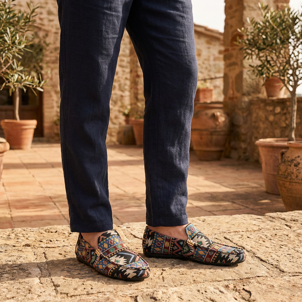 Tariq - Comfortable Ethnic-Inspired Loafers