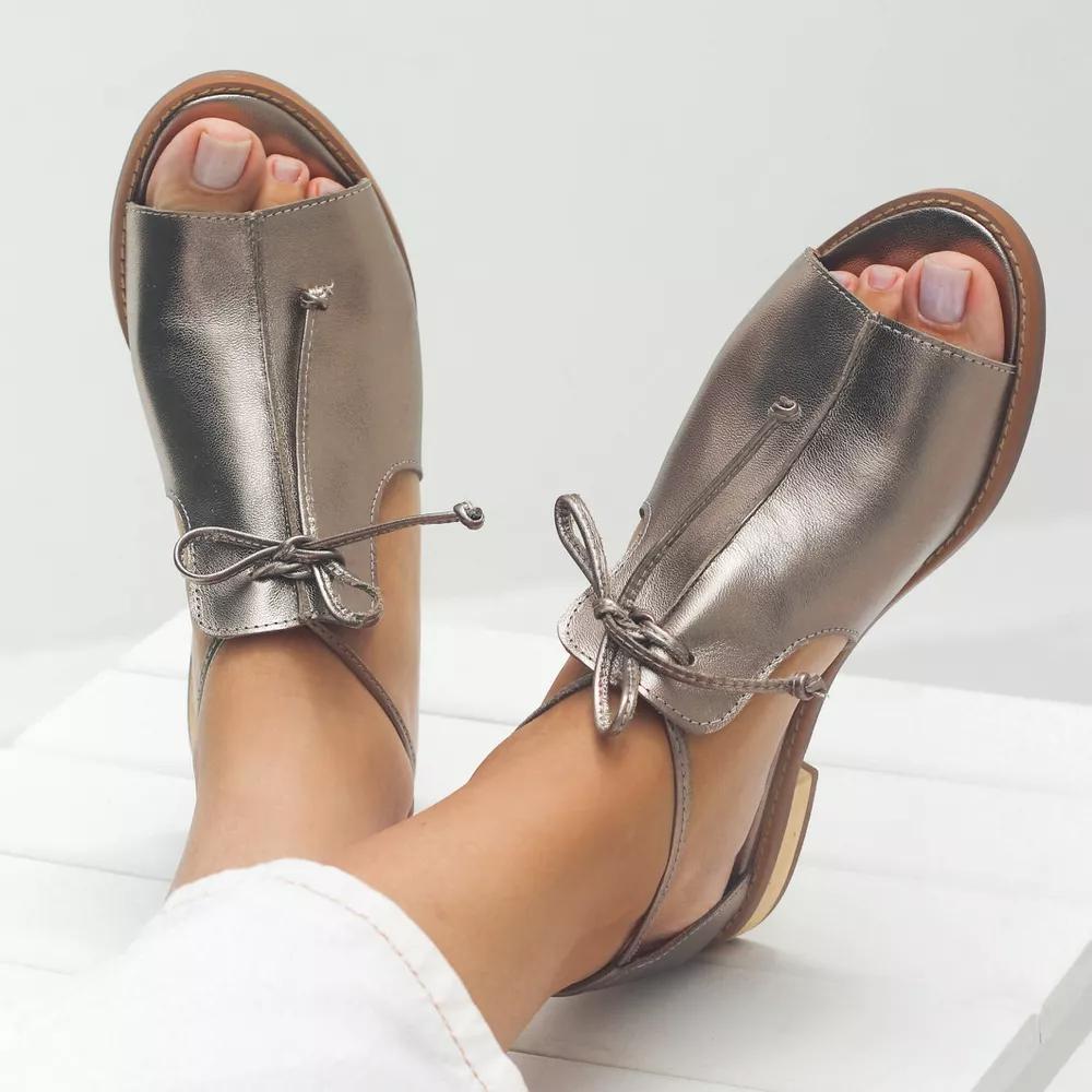 Donna – Lace-Up Leather Sandals