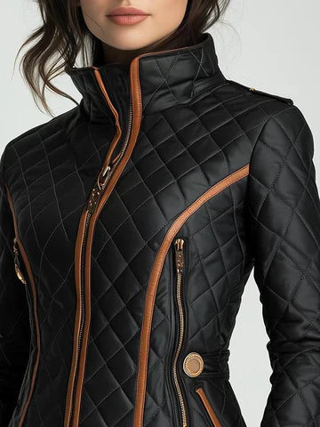 Bethany - Diamond-Quilted Padded Jacket