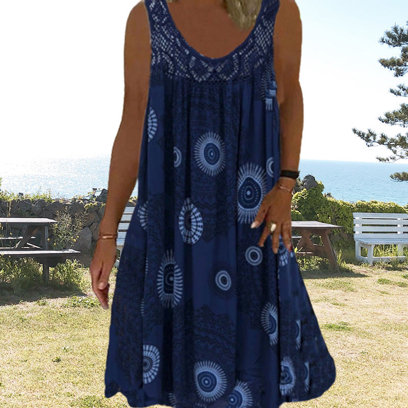 Lucille – Artistic Summer Midi Dress