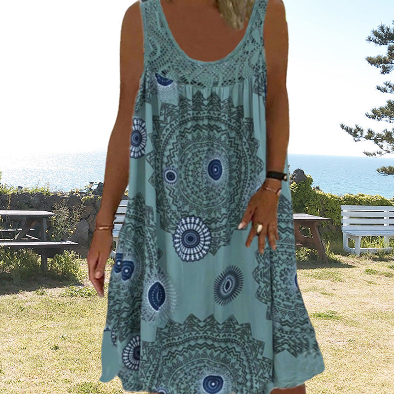 Lucille – Artistic Summer Midi Dress