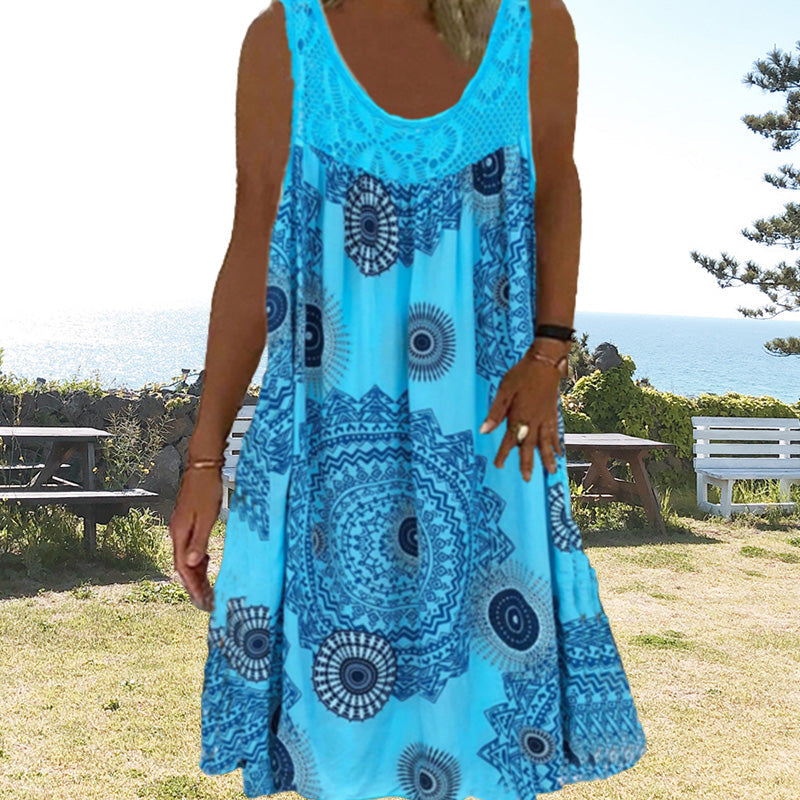 Lucille – Artistic Summer Midi Dress