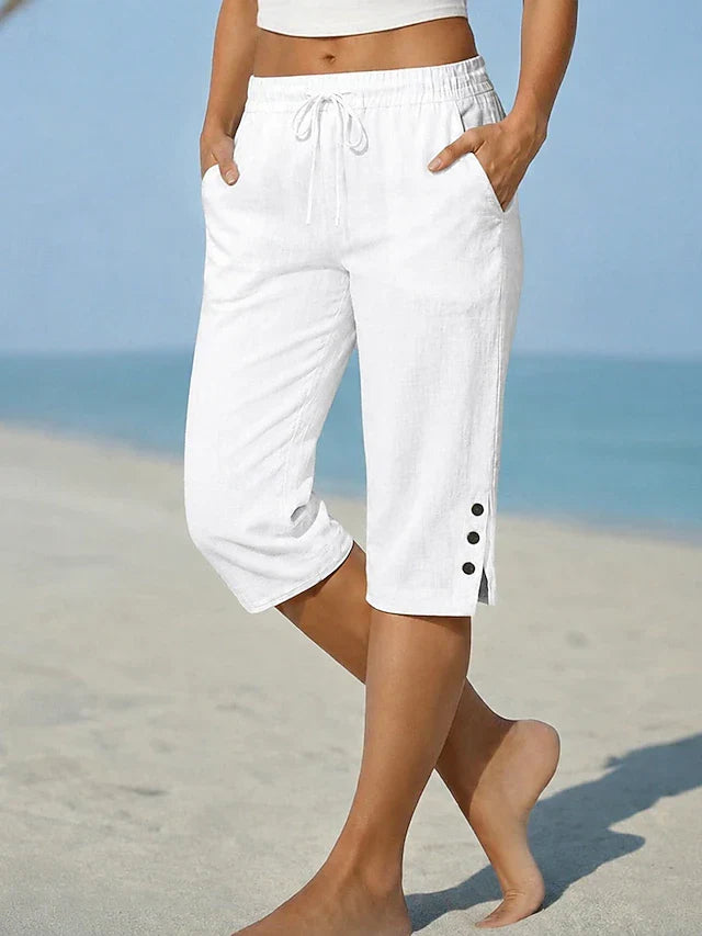 Tina – Calf-Length Capri Trousers