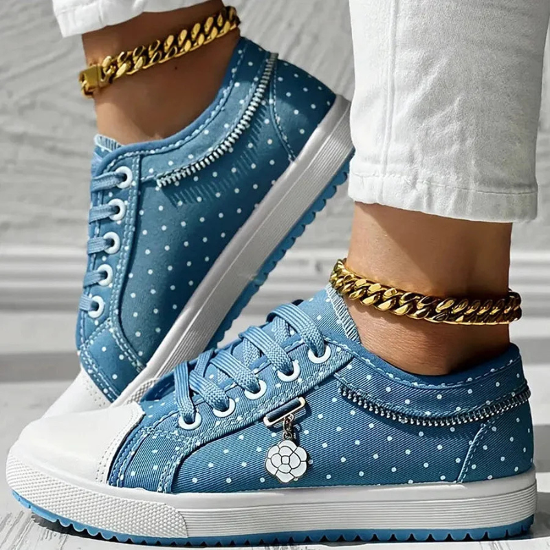 Delara – Elegant Floral Detail Trainers