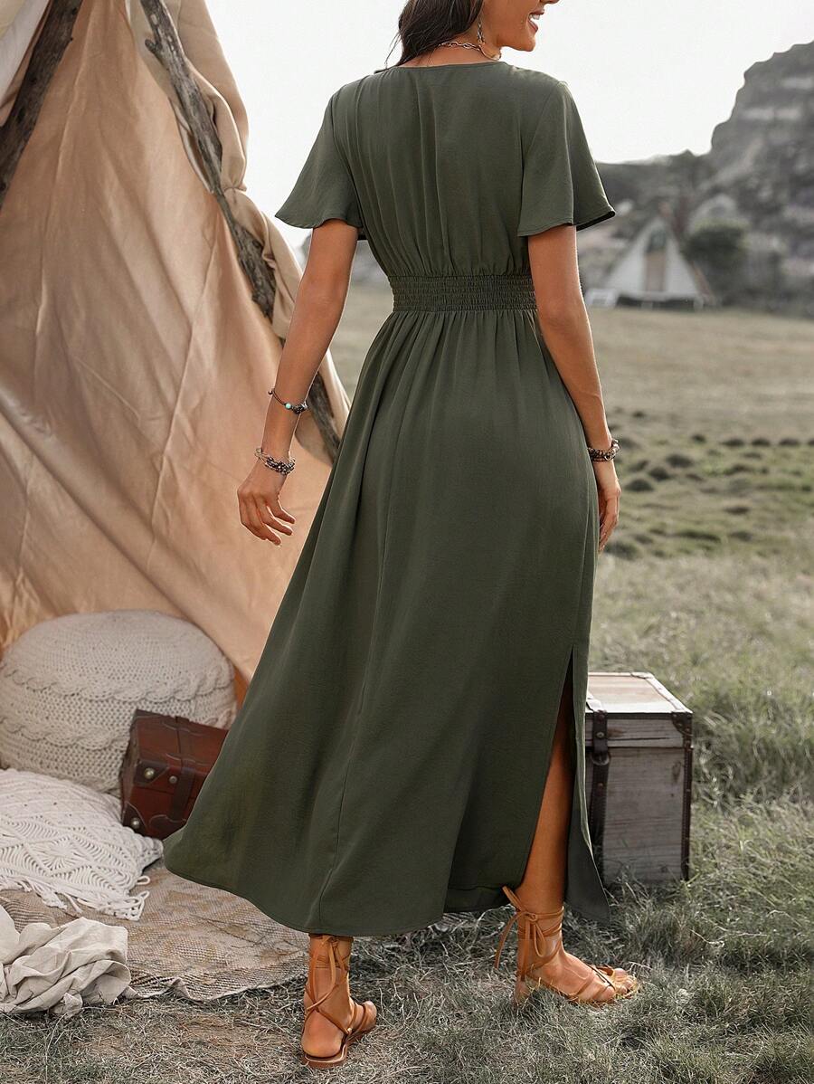 Alyssa – Elegant Maxi Split Dress