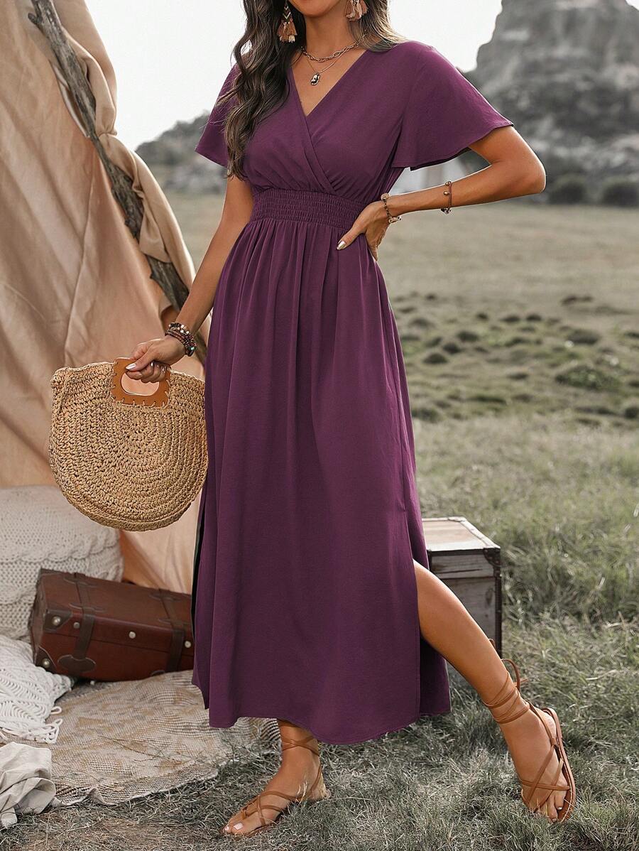 Alyssa – Elegant Maxi Split Dress