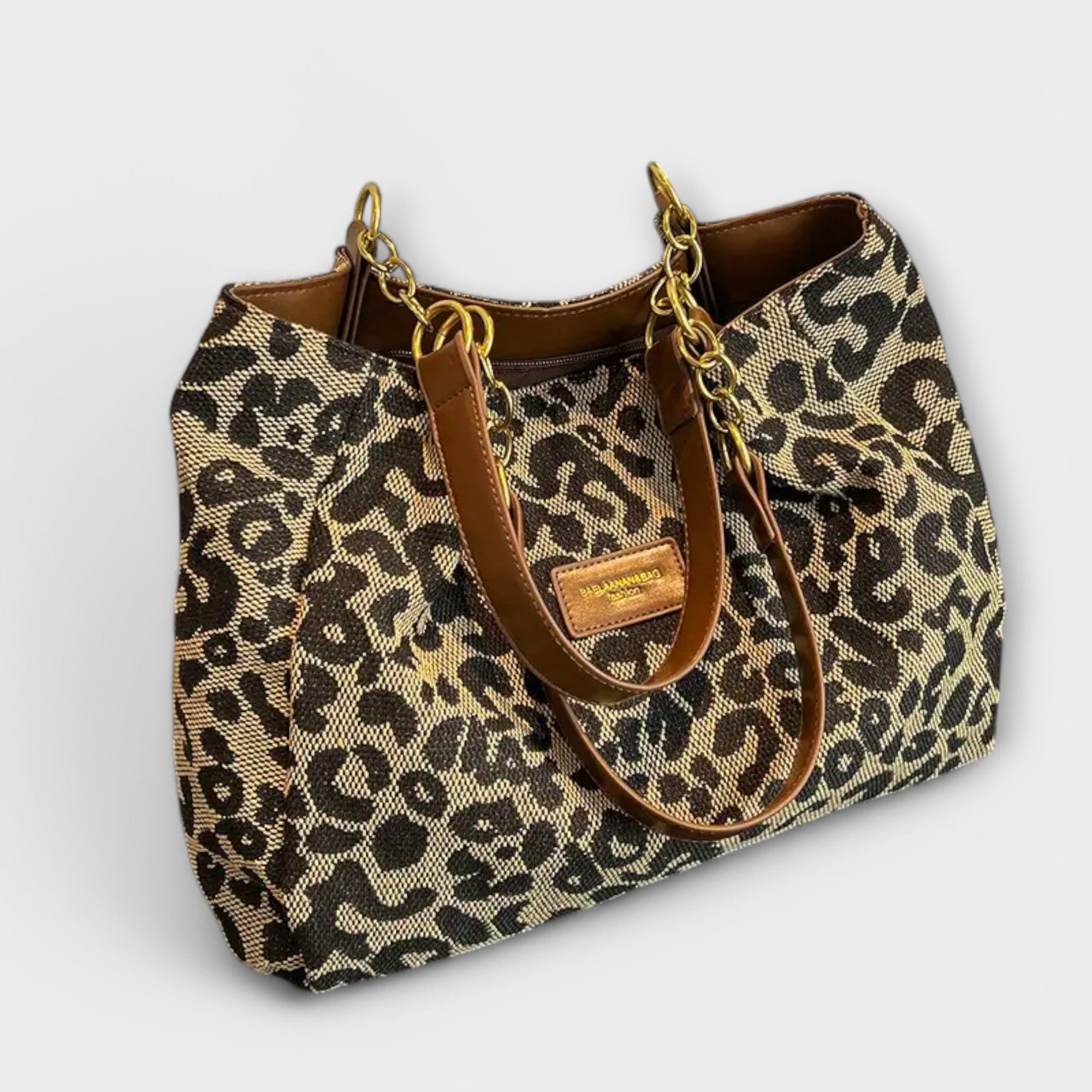 Amoret – Leopard Canvas Tote Bag