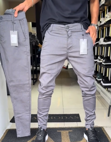 Neal - Slim-Fit Casual Trousers