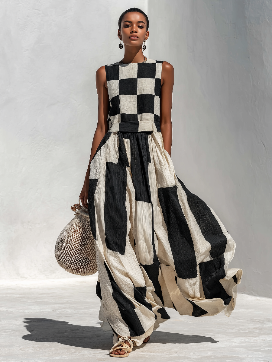 Keira - Cotton-Linen Maxi Dress