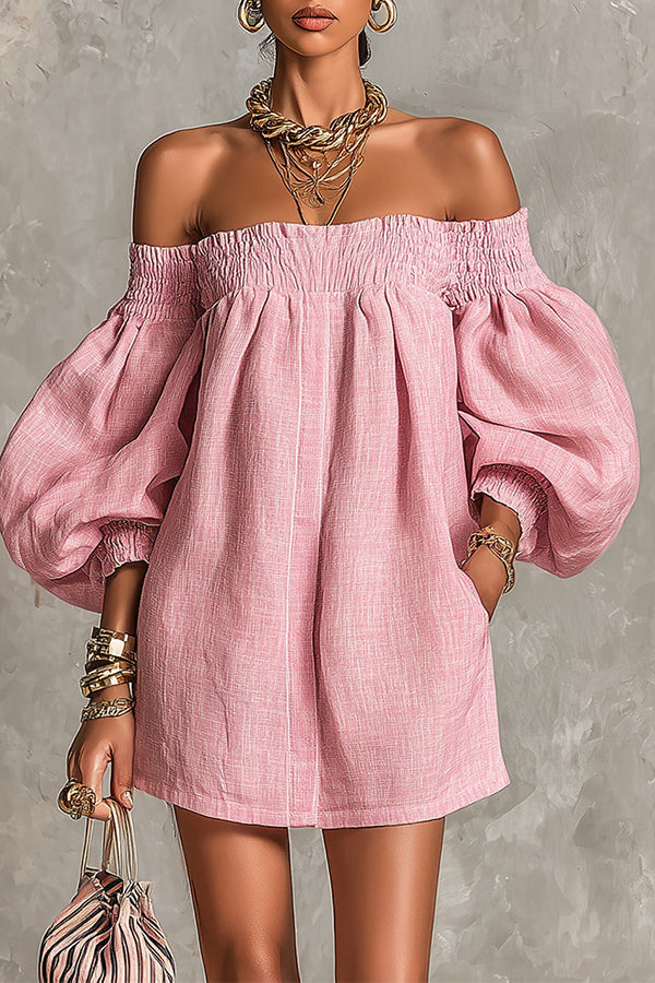 Rhianna – Lantern Sleeve Dress