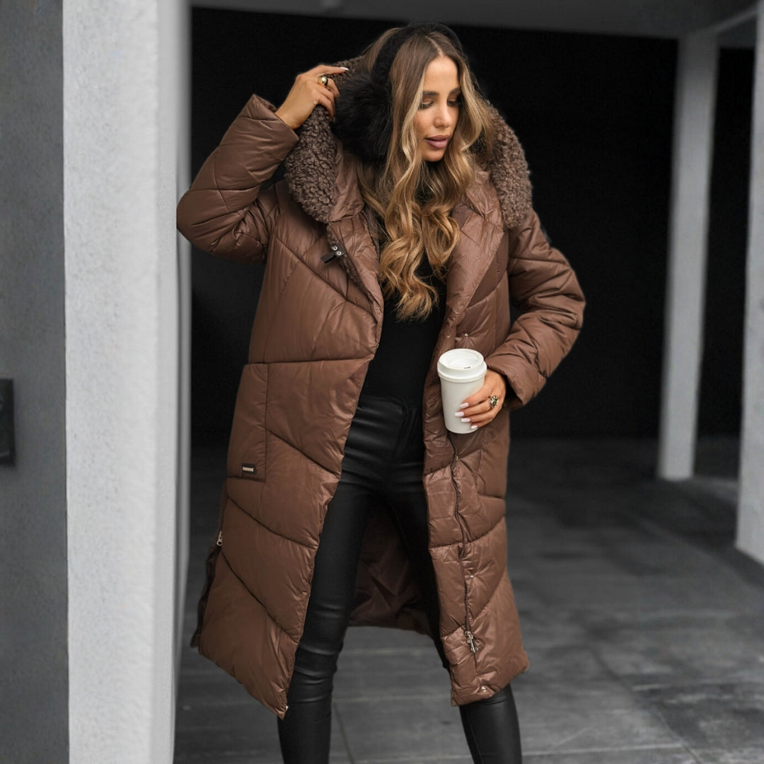 Alys – Quilted Coat with Hood