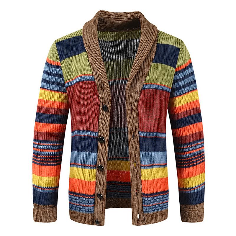 Noah – Retro Striped Cardigan