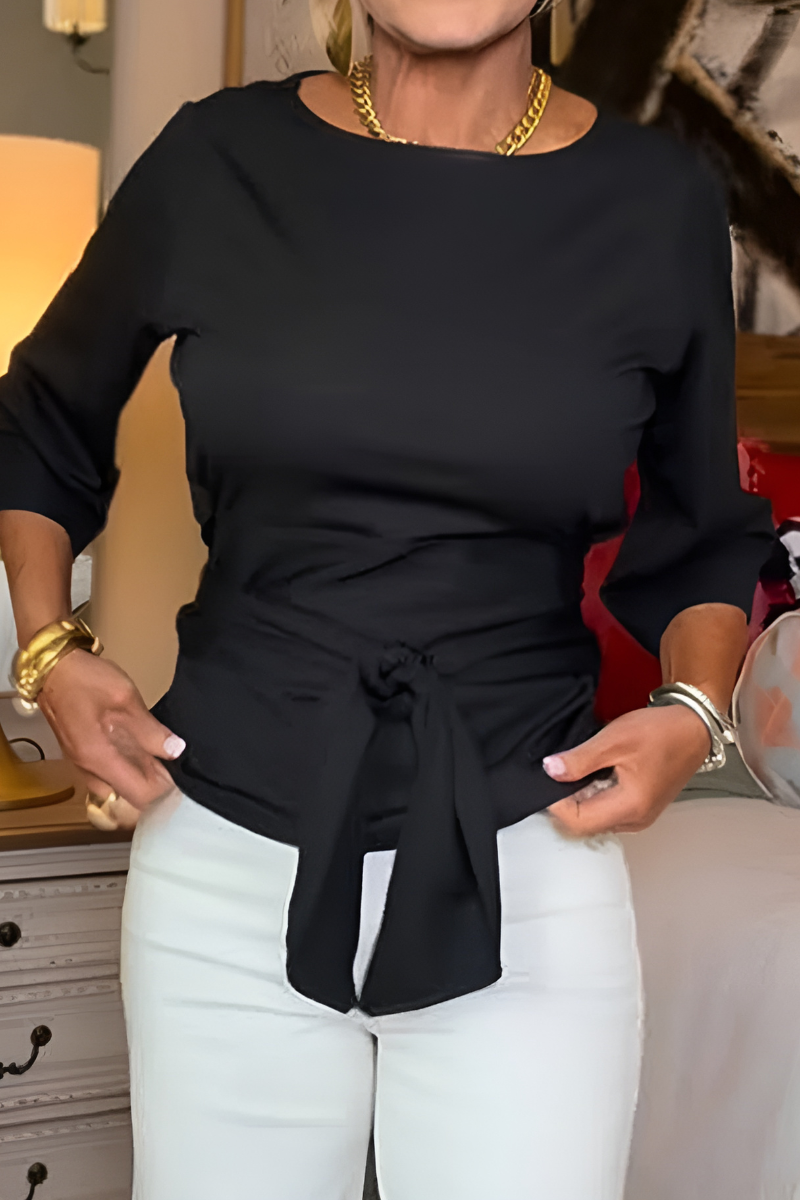 Halcyon - Tie Waist Elegant Top
