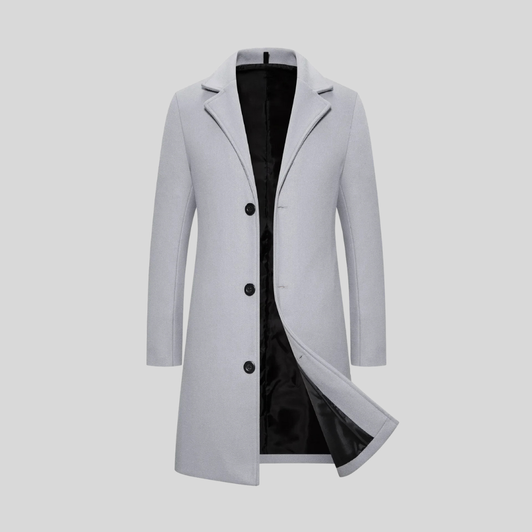 Rhys – Long Wool Coat