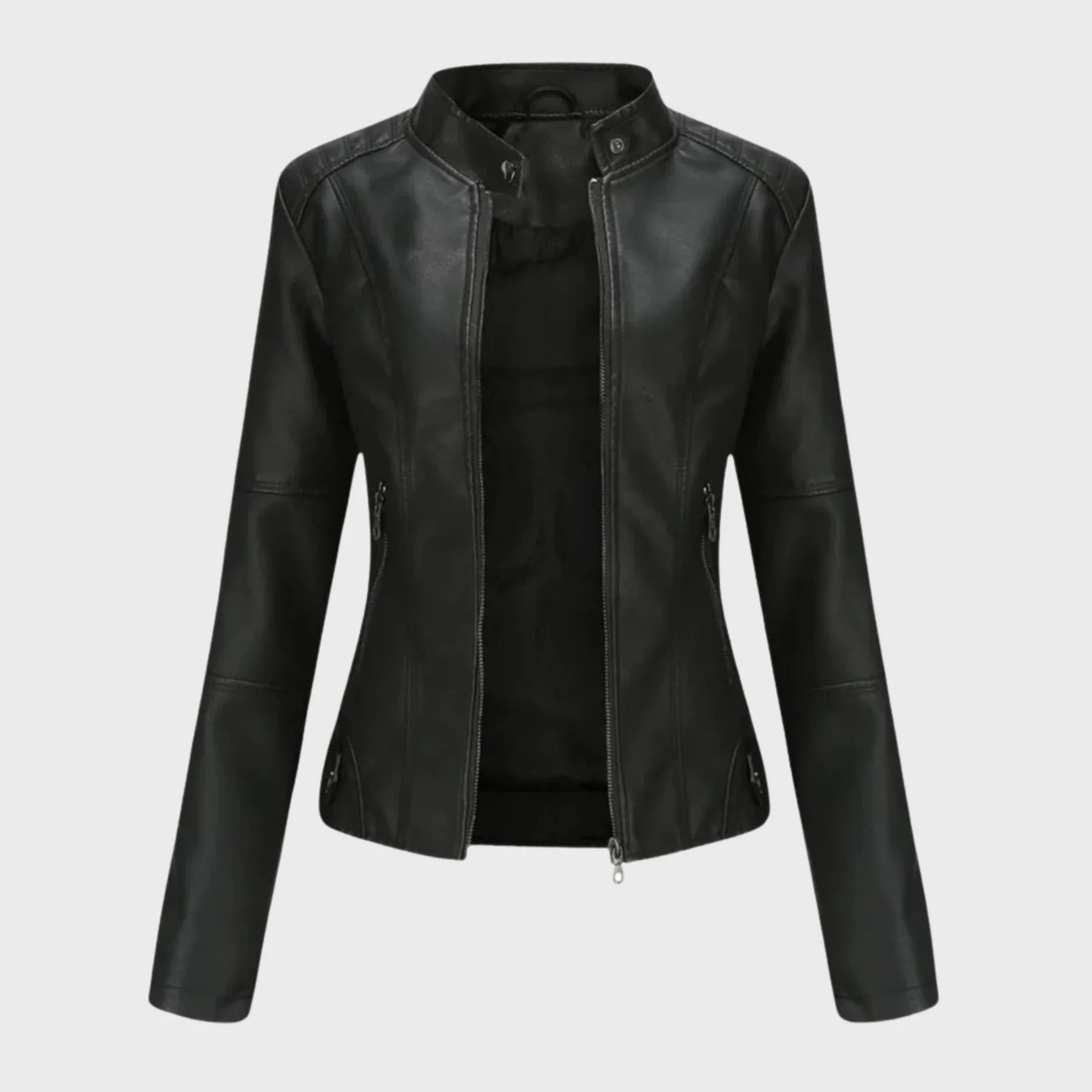 Sarah – Casual leather jacket for effortless elegance