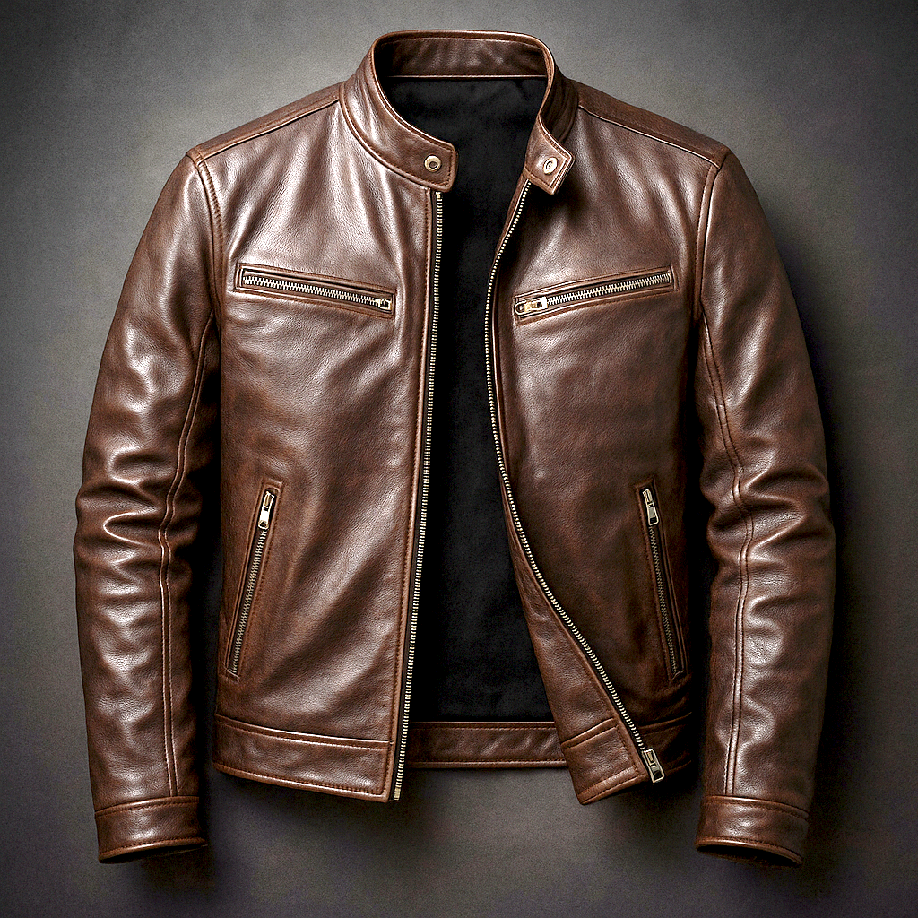Alistair - Vintage Leather Jacket with Timeless Character