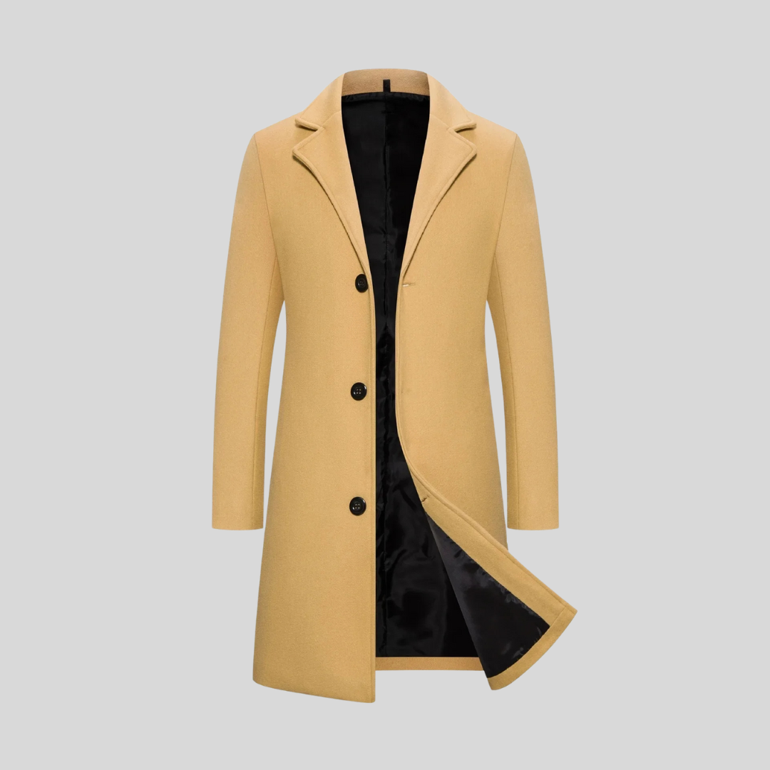Rhys – Long Wool Coat