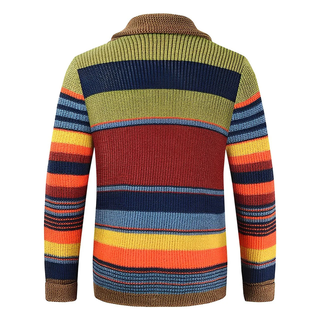 Noah – Retro Striped Cardigan