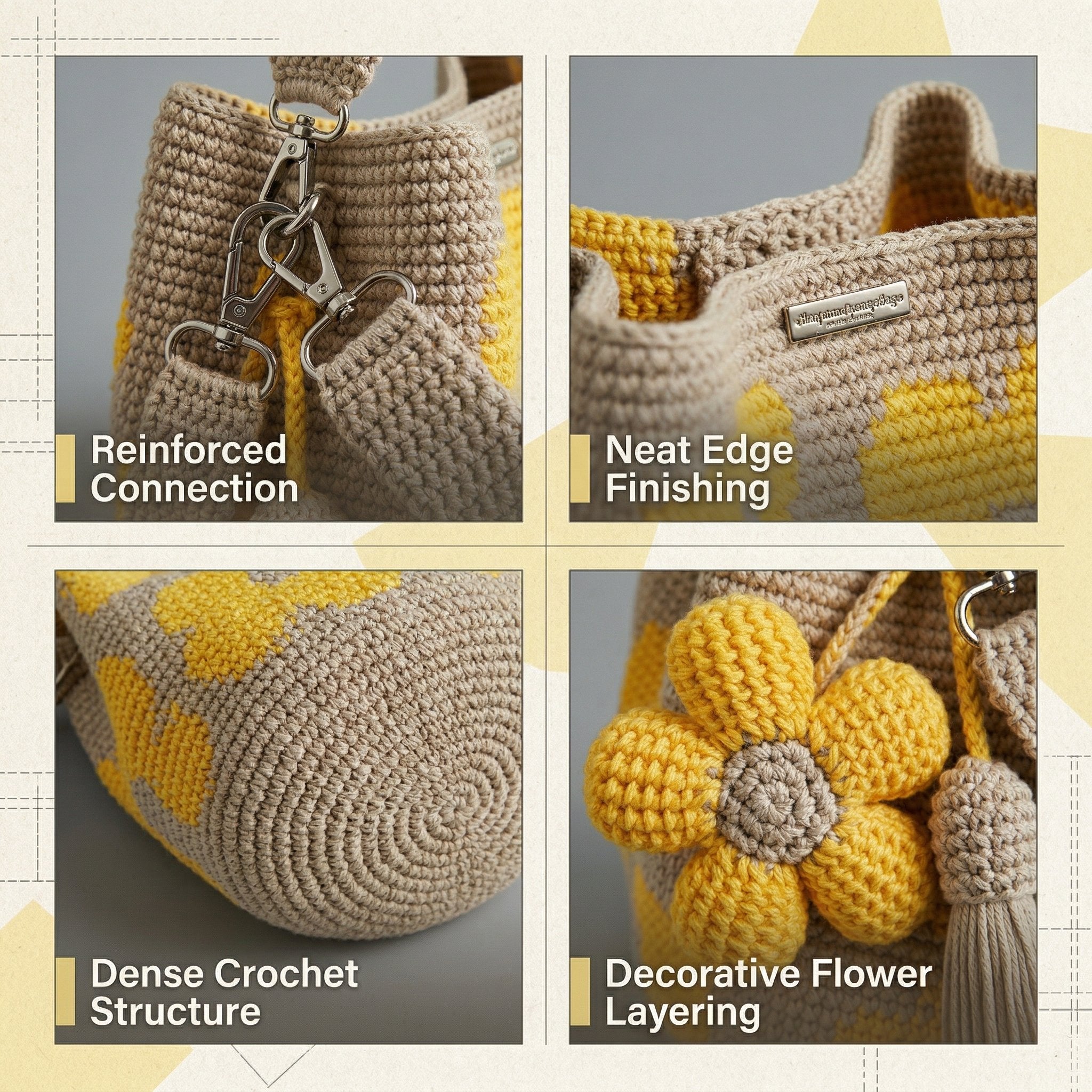 Maribel – Handcrafted Crochet Floral Tote Bag