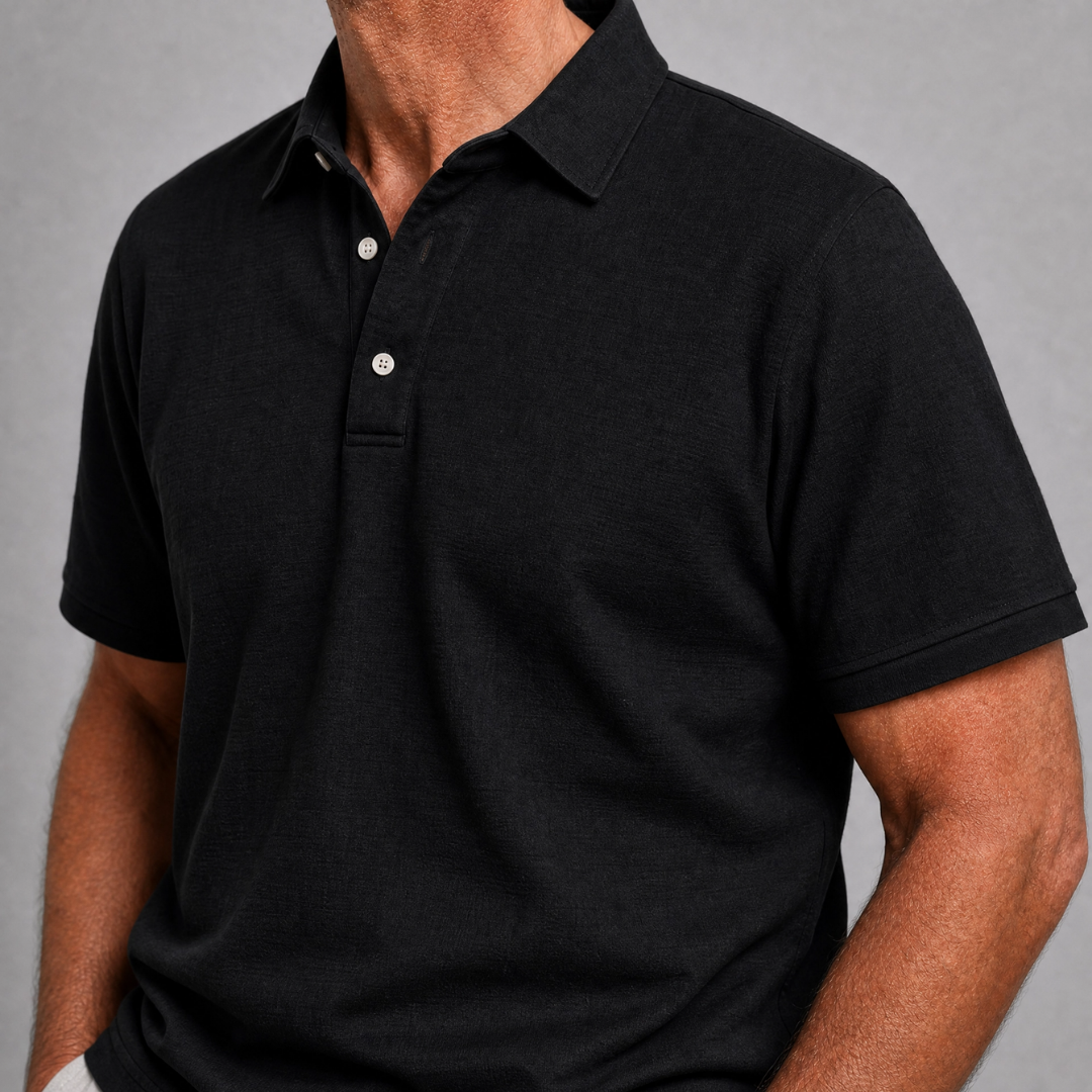 Joel – Elegant Linen Polo Shirt