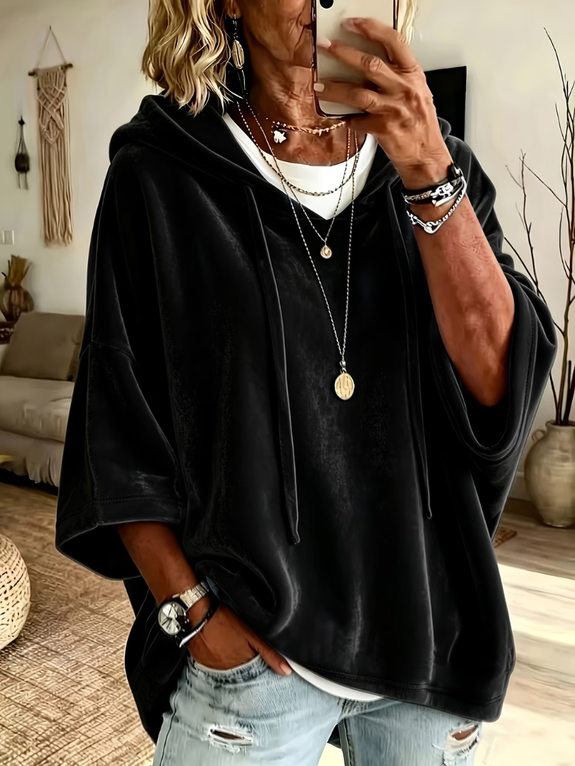 Luna - Velour Oversized Summer Hoodie