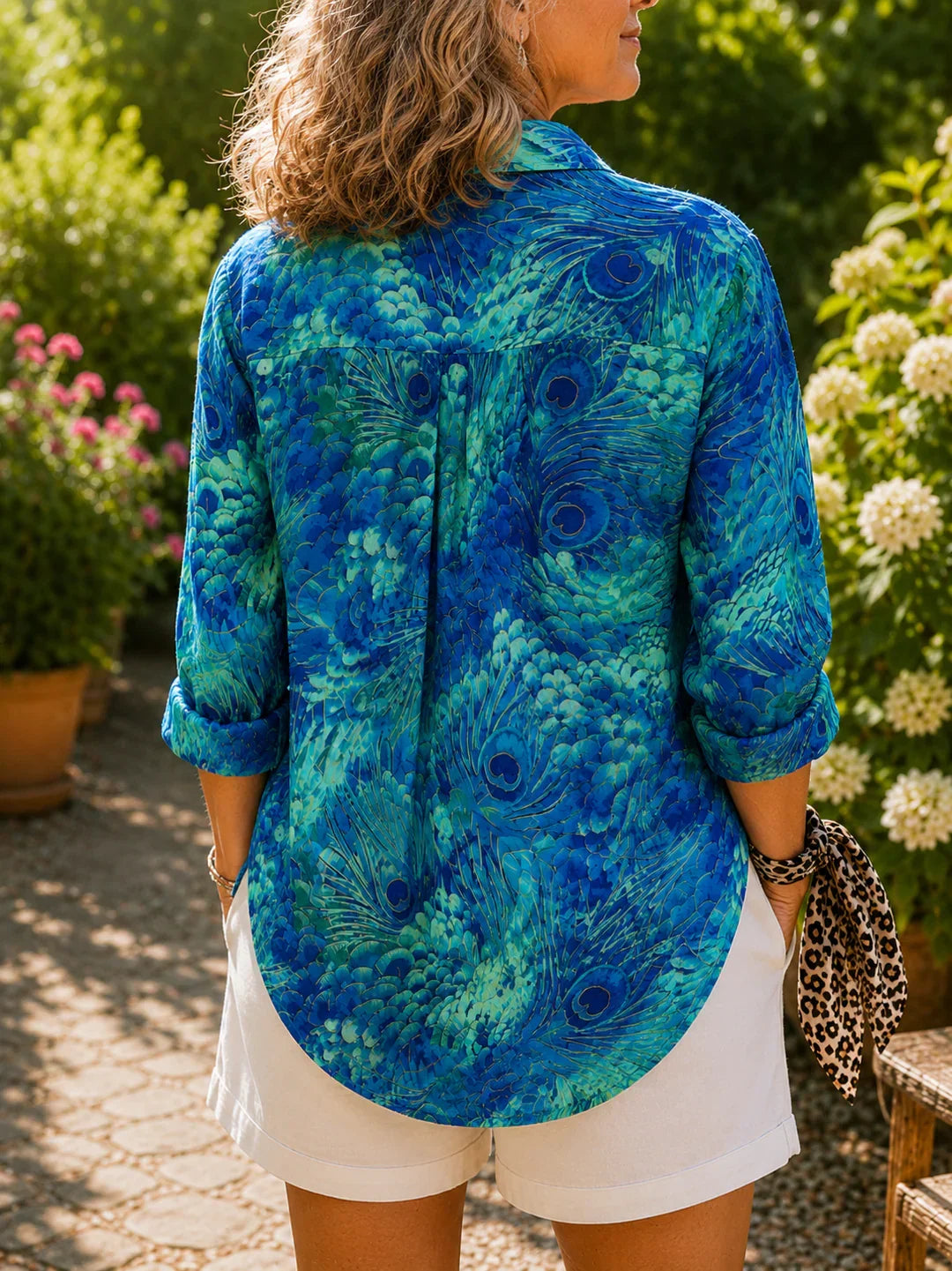 Georgia - Peacock Grace Blouse