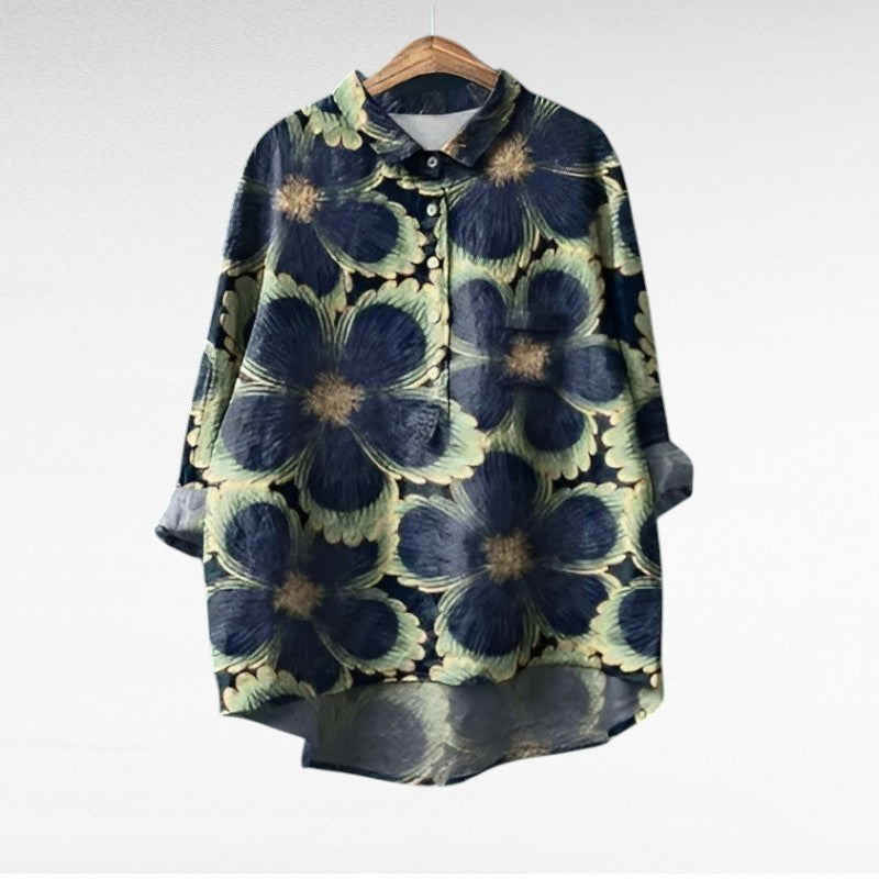 Keziah - Elegant Linen Summer Blouse