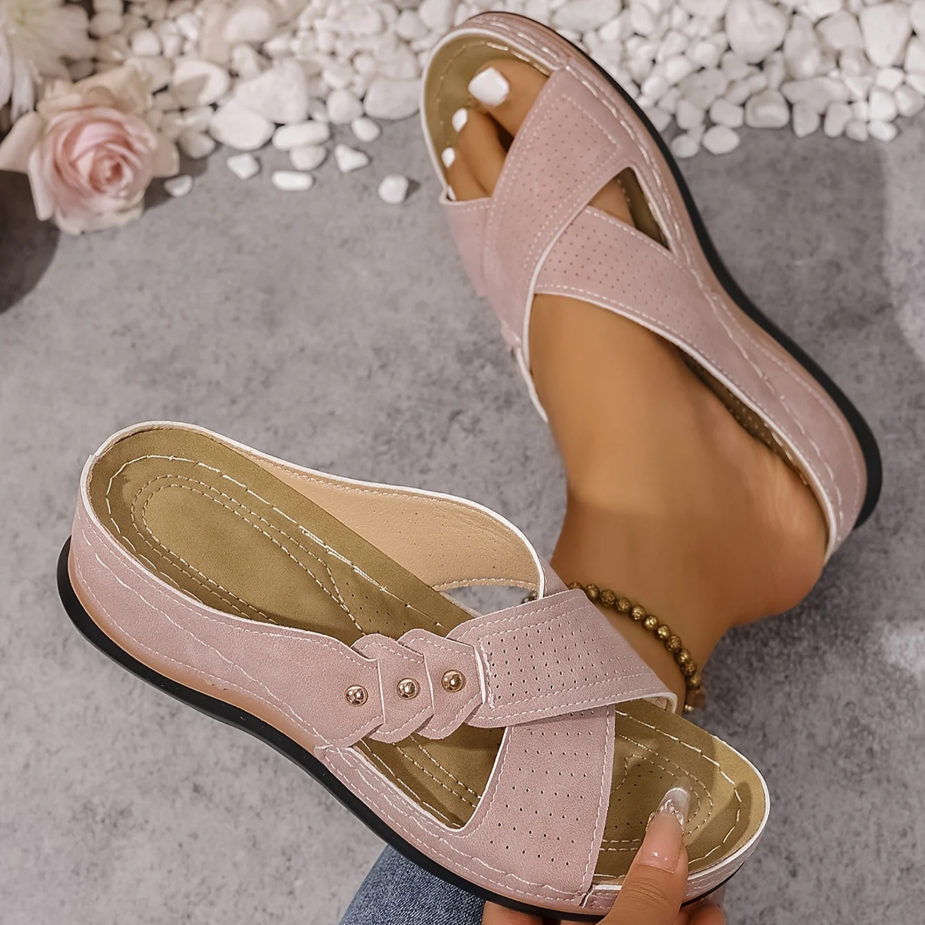 Katy - Orthopaedic Wedge Sandals