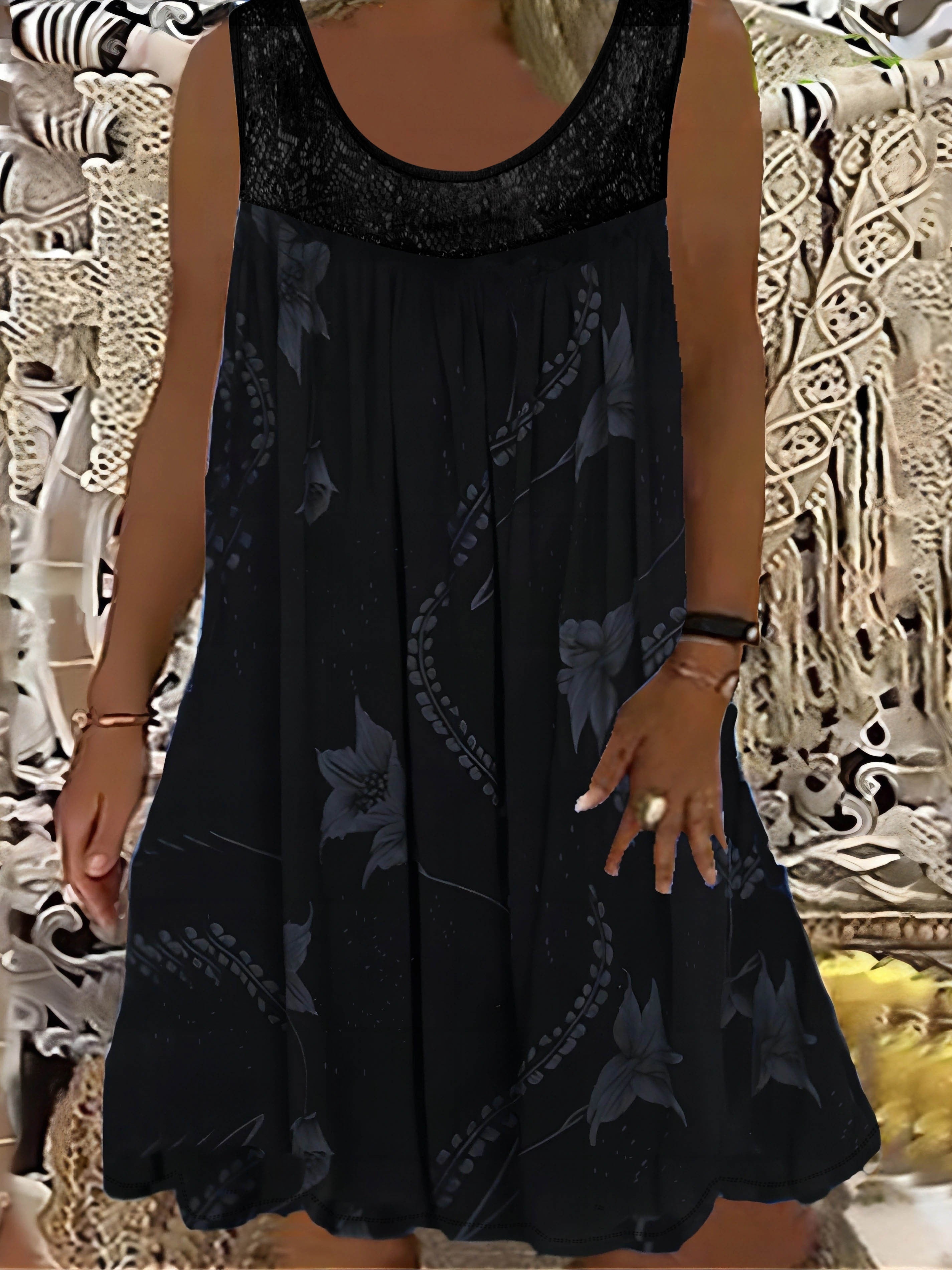 Vivien – Floral Lace Midi Dress