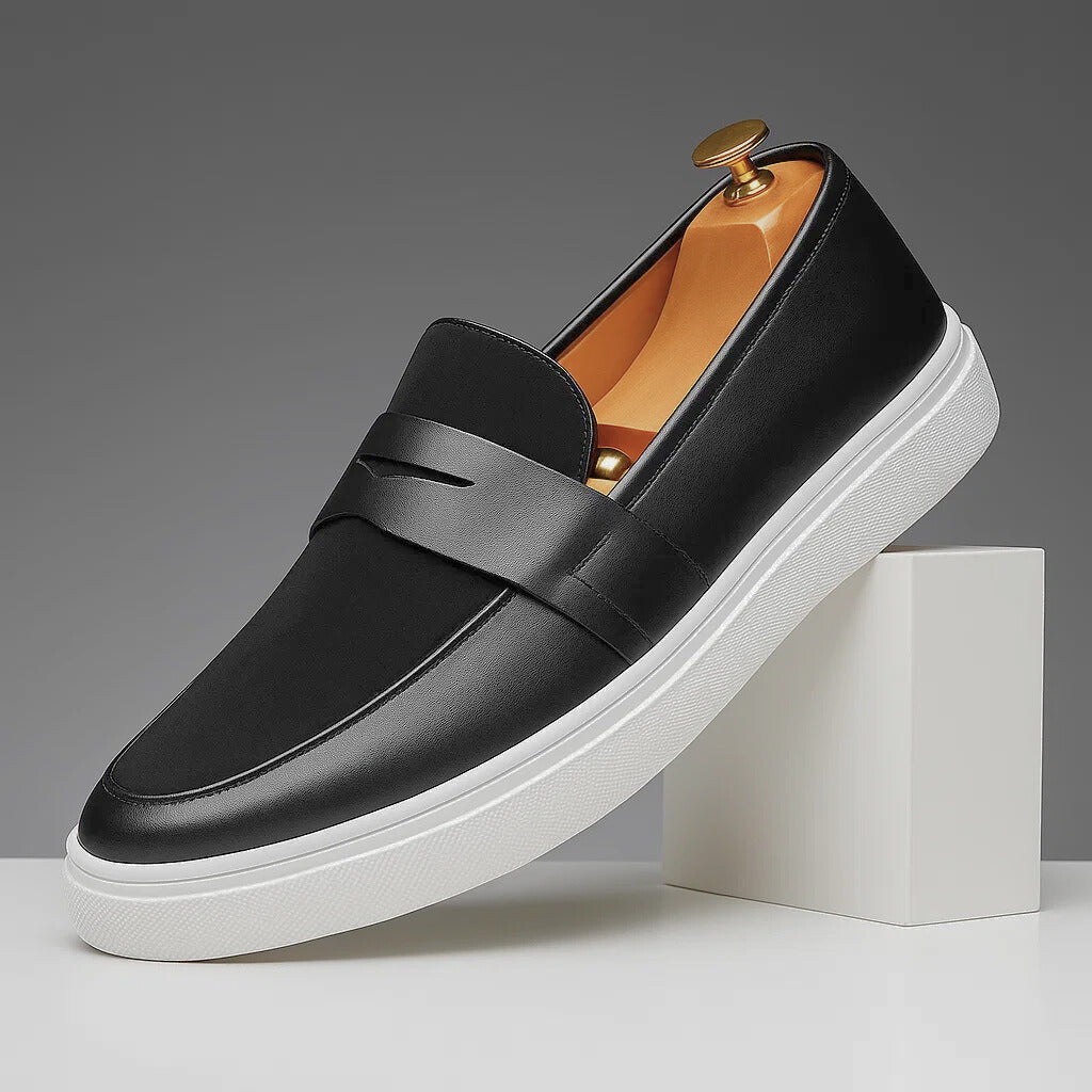 Lewis – Leather and Suede Loafers
