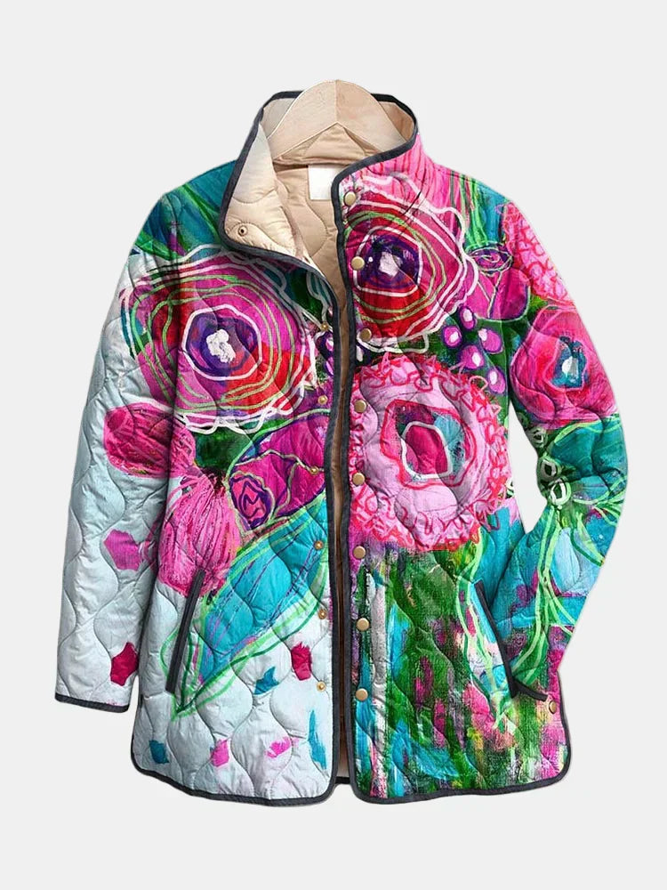 Ada - Elegant Floral Pattern Jacket