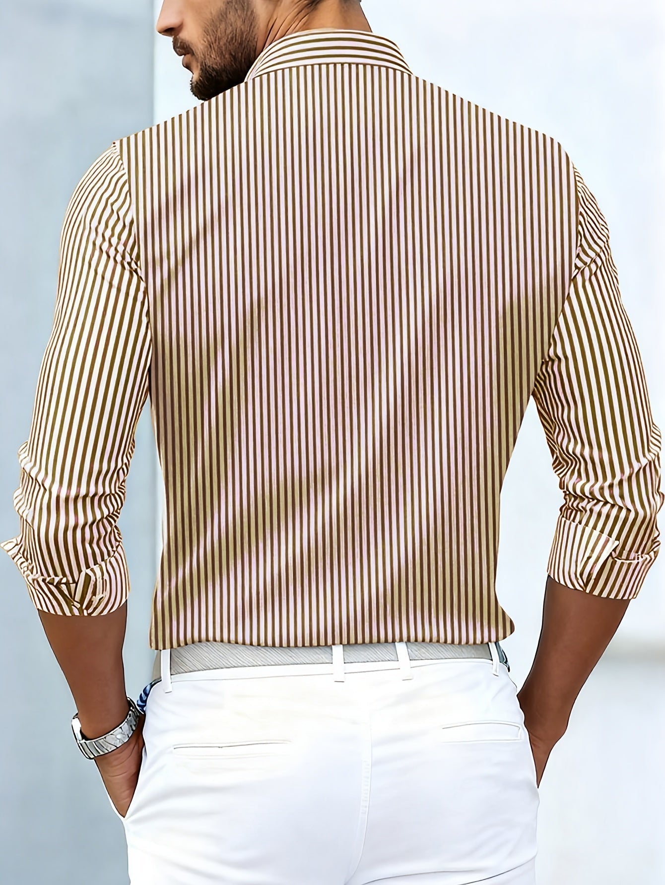 Beau – Vintage Striped Long Sleeve Shirt