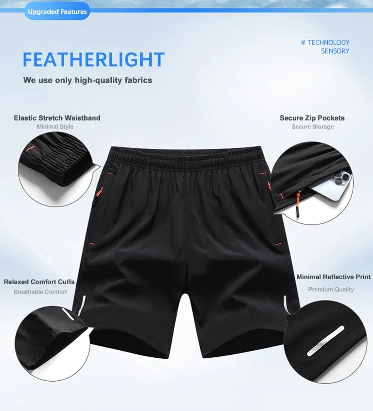 Mason - Quick-Dry Athletic Shorts