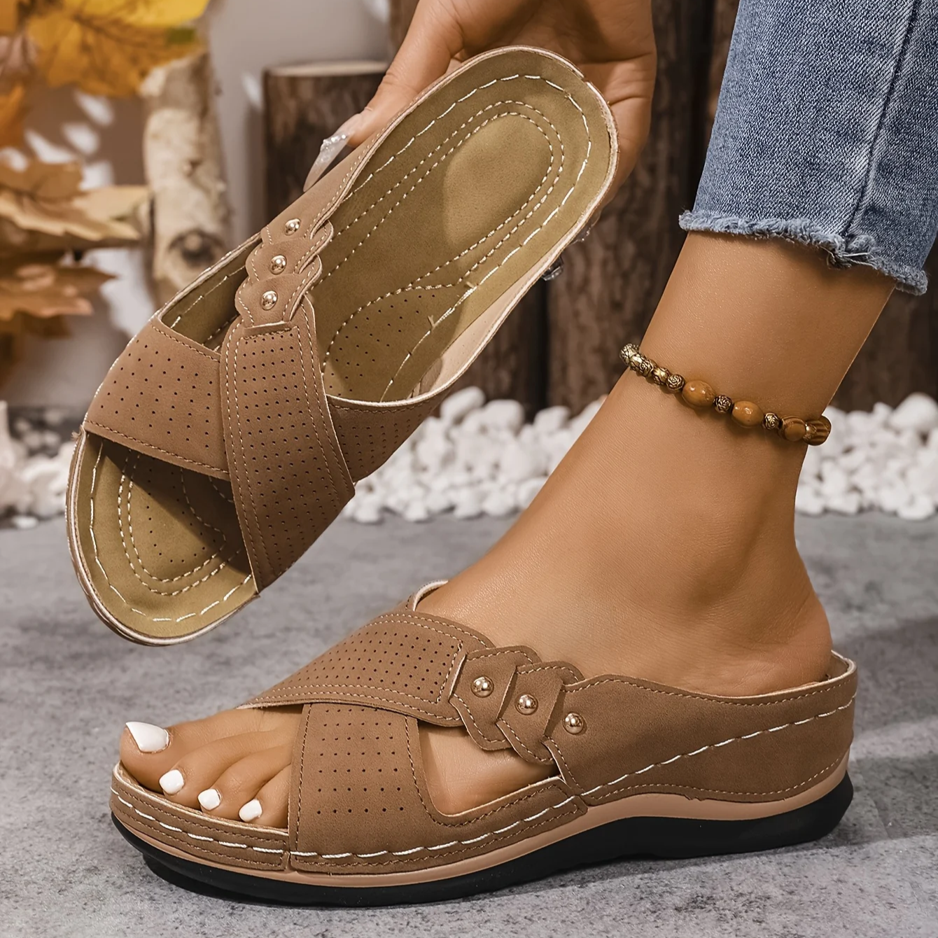 Katy - Orthopaedic Wedge Sandals