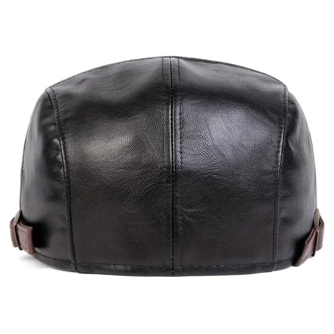 Thomas – Heritage Leather Flat Cap