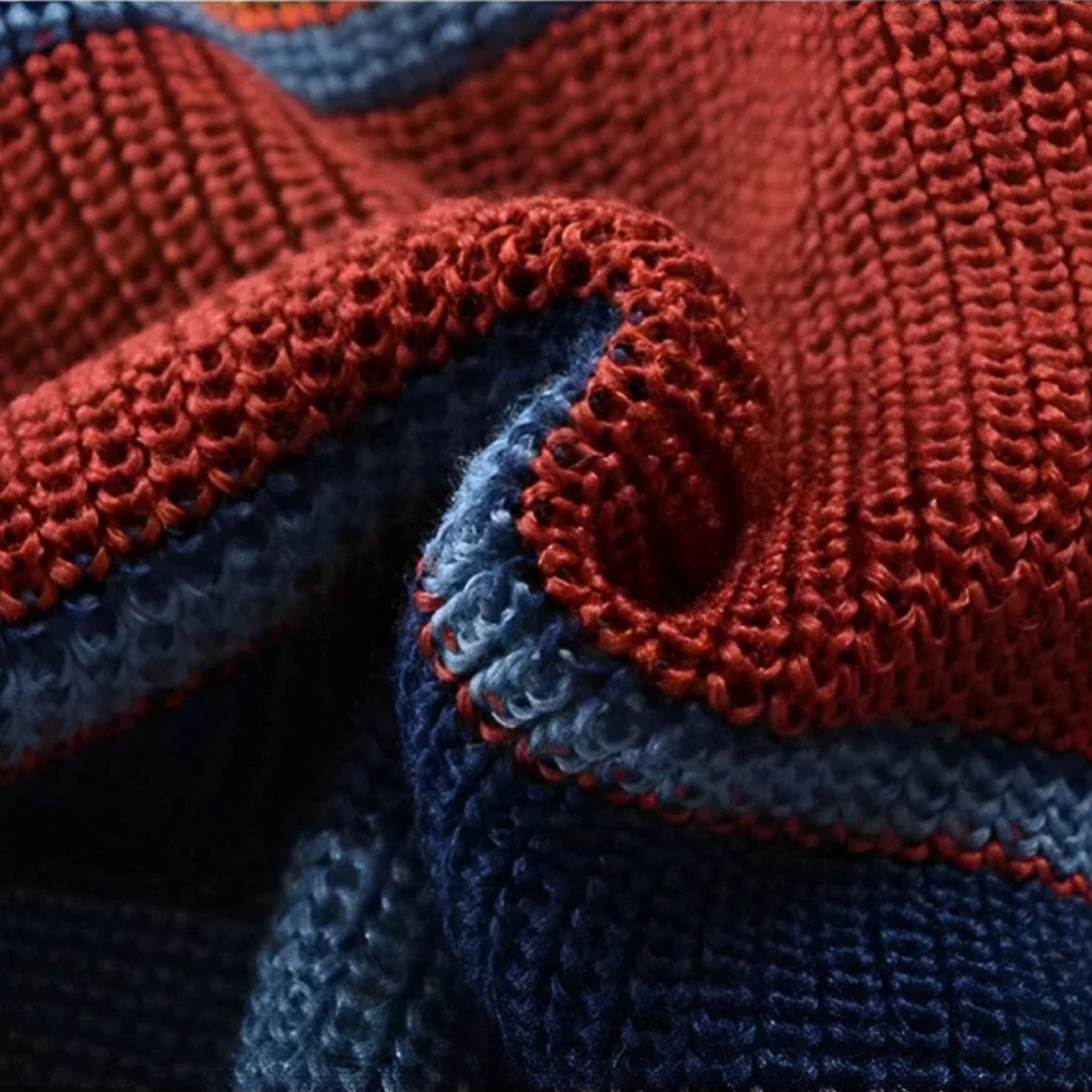 Noah – Retro Striped Cardigan